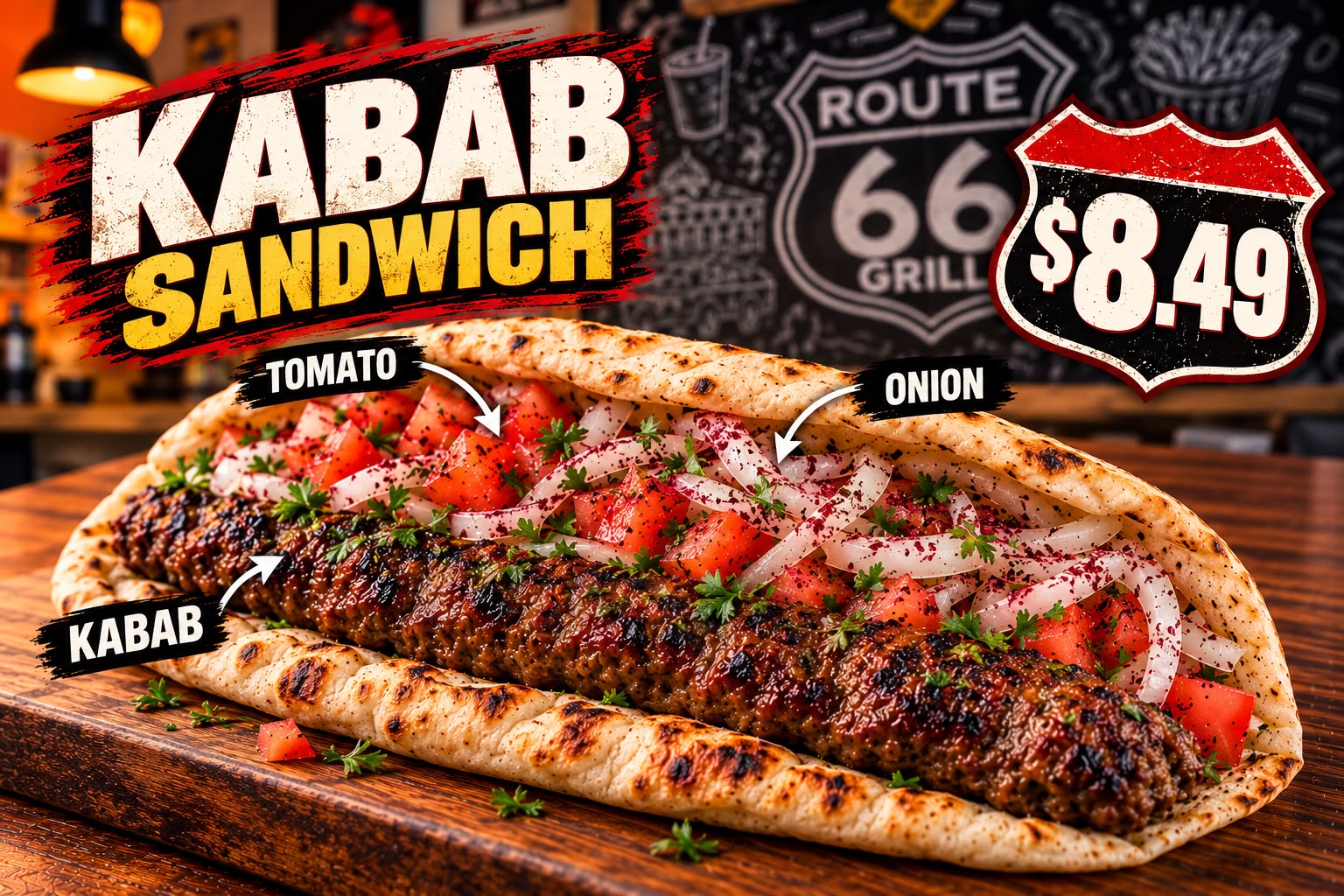 Kabab Sandwich