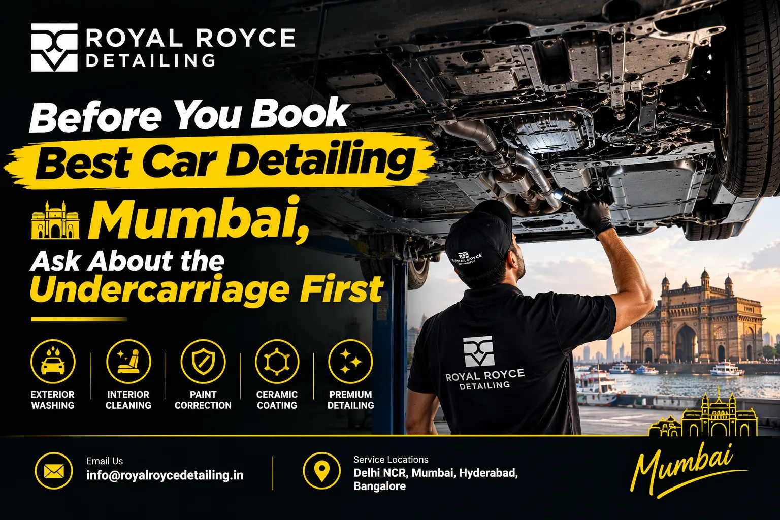 Before You Book Best Car Detailing Mumbai, Ask About the Undercarriage First 