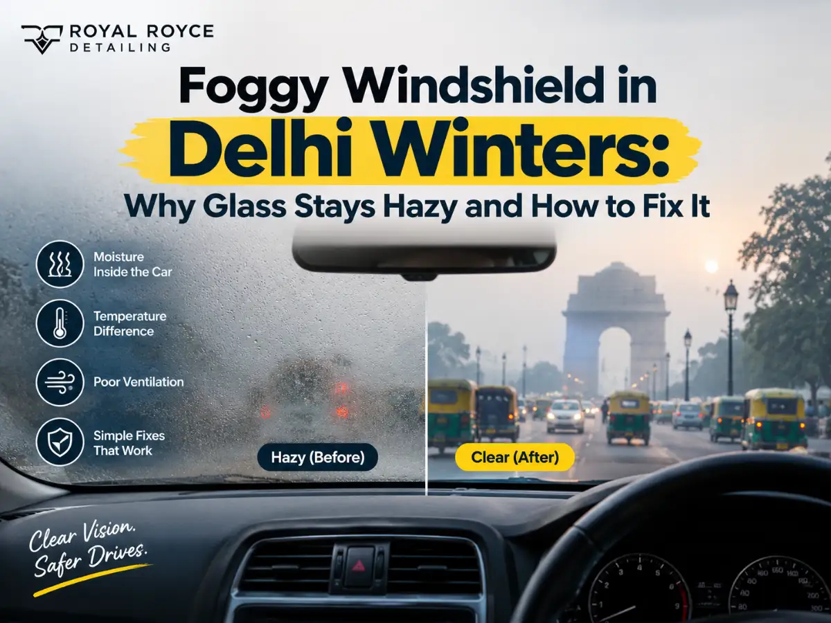 Foggy Windshield in Delhi Winters: Why Glass Stays Hazy and How to Fix It