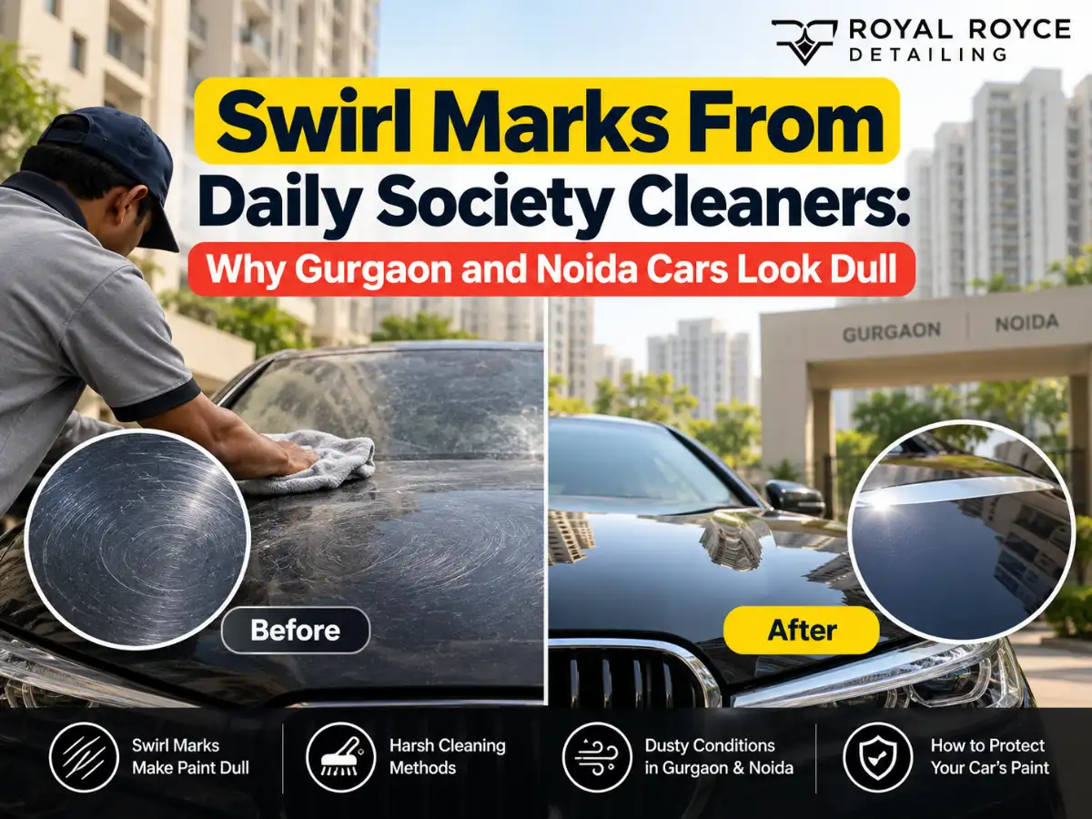 Swirl Marks From Daily Society Cleaners: Why Gurgaon and Noida Cars Look Dull