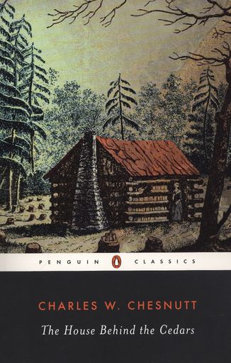 The house behind the cedars