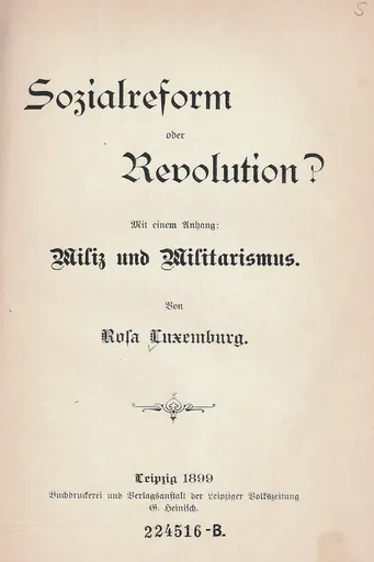 Social reform or revolution