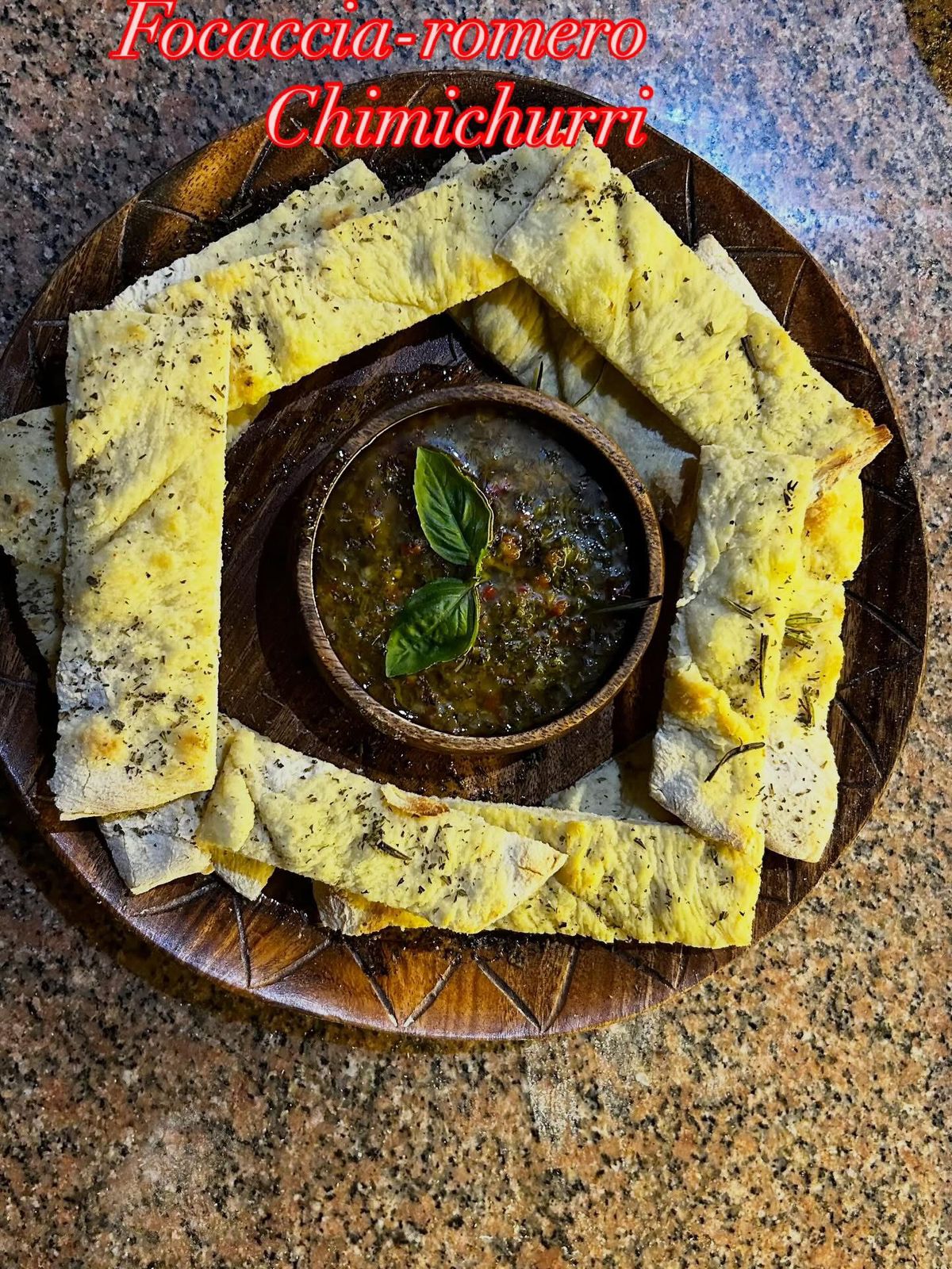 Focaccia-Romero Chimichurri