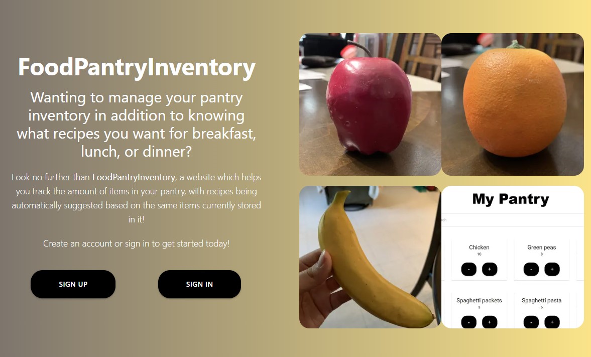 Ruben Arevalo FoodPantryInventory