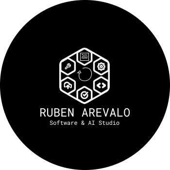 Ruben Arevalo AI & Software Studio logo — custom software and AI automation company in McAllen, Texas