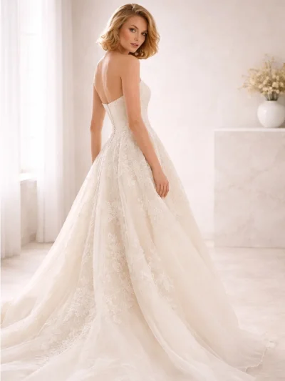 Beautiful Melissa Sweet Ivory Wedding Dress Size 8
