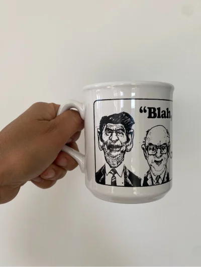 Blah Blah Blah Gazette Mug: Prime Ministers & King Charles Ceramic