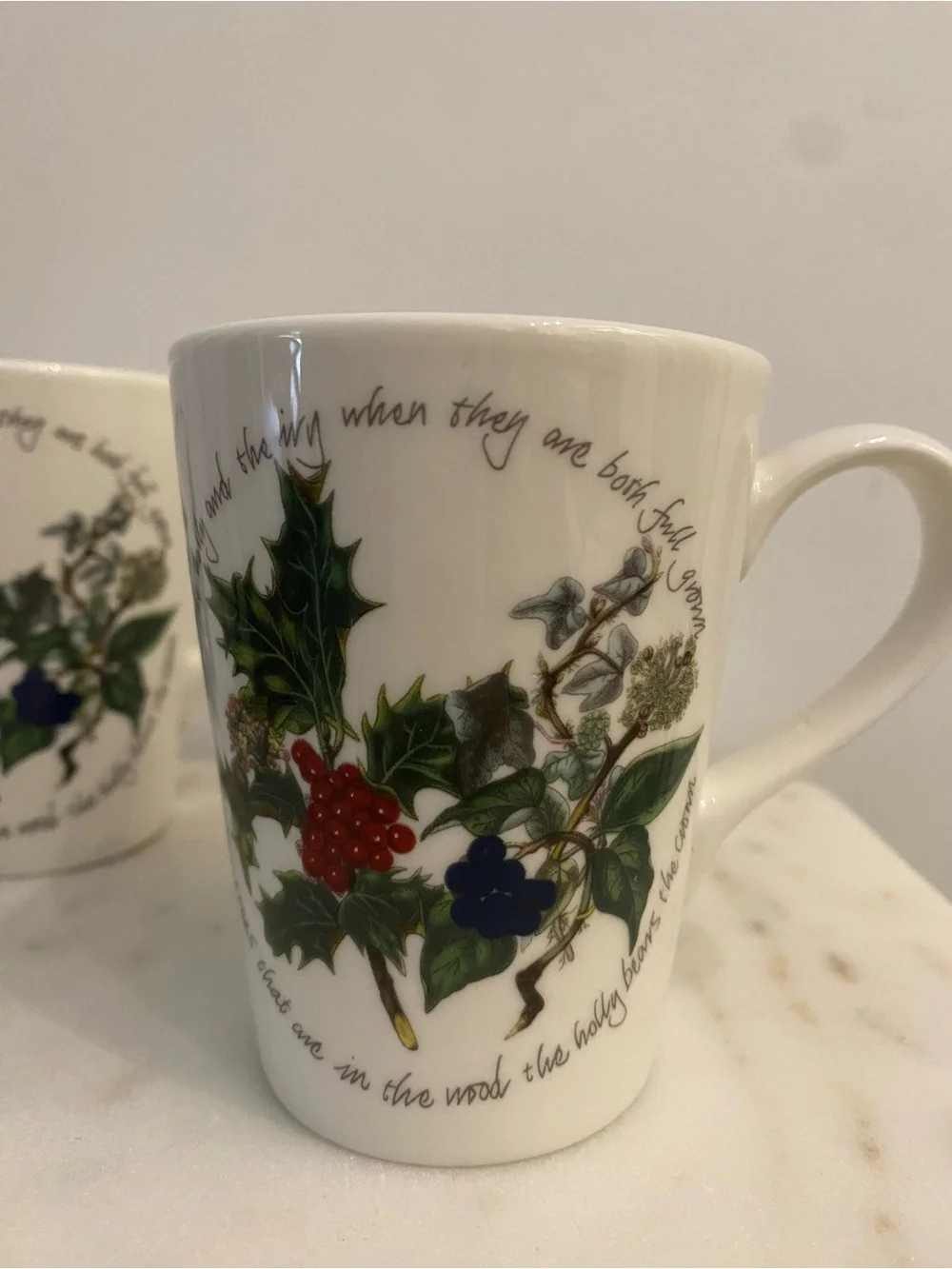 ✨ Portmeirion “The Holly & The Ivy” Mug Set — Set Of 2 ✨