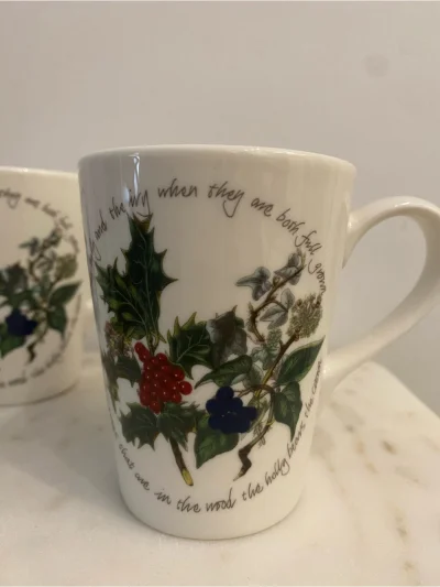 ✨ Portmeirion “The Holly & The Ivy” Mug Set — Set Of 2 ✨