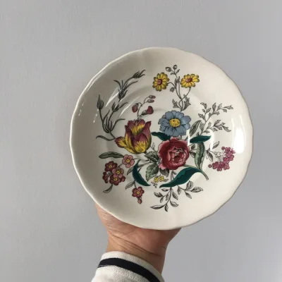 Set of 3 saucers - jewelry Spode saucer