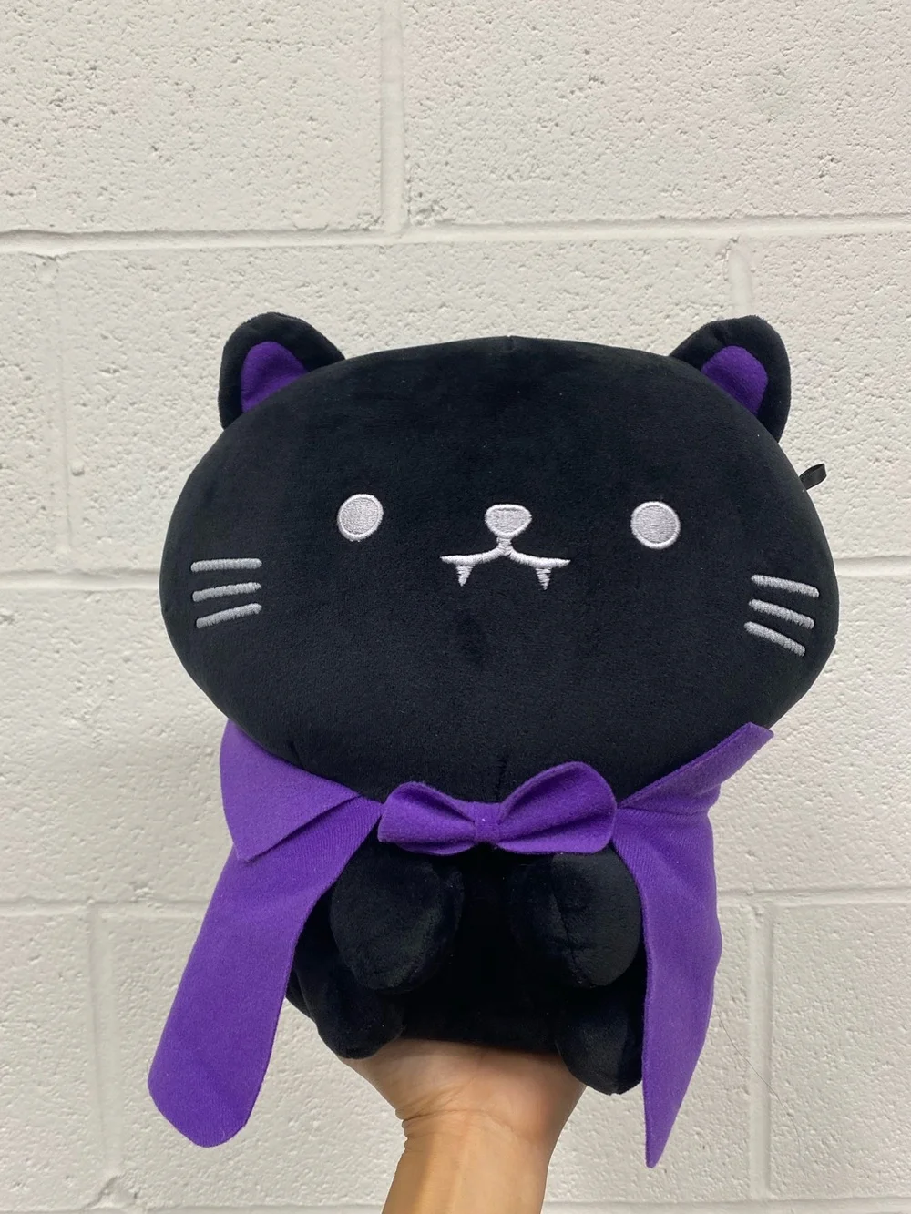 Mimicoco Vampire Smokey Black Cat Weighted Plush 12"