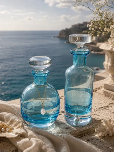 Rare - Set Of 2 - Large Decanters Designed By Z. Horbowy.