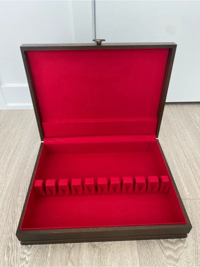 Mcgraw Wooden Silverware Anti-Tarnish Flatware Chest Box