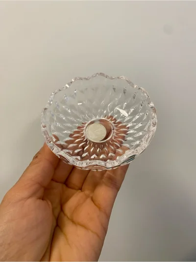 Cristal D'Arques France Genuine 24% Lead Crystal Tiny Trinket Dish