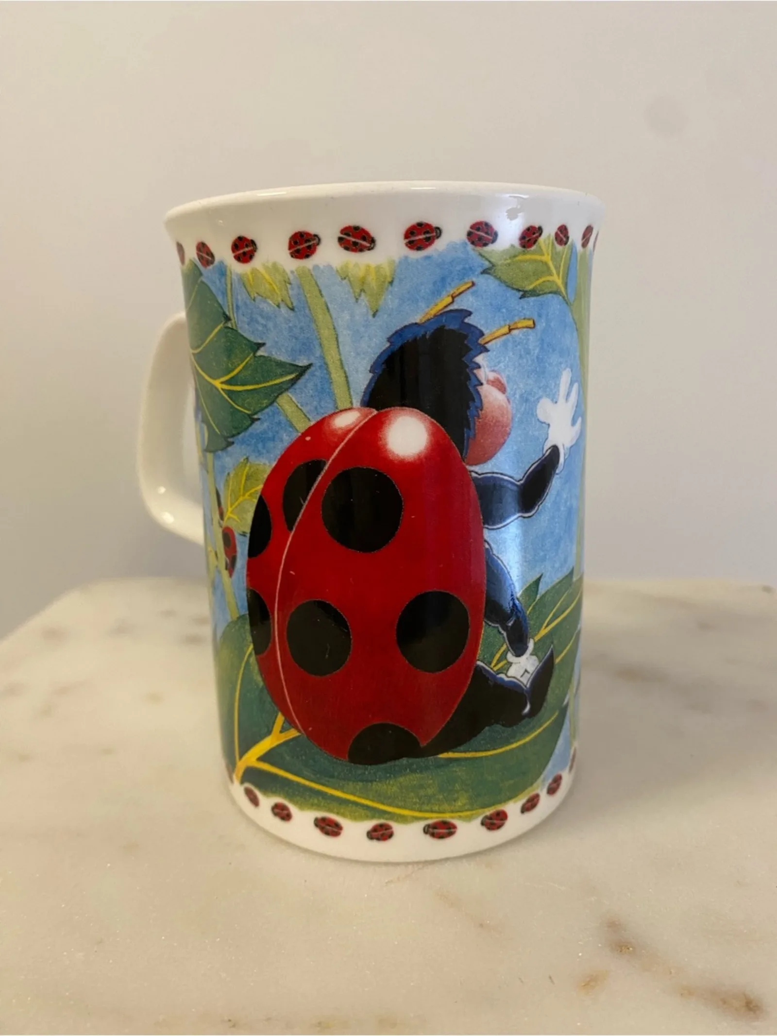 Duchess Fun Ladybug Bone China Mugs, Made in England