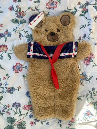 $50 For 3 - Beautiful Sailor Teddy Bear Hanging Pouch With Insert Opening