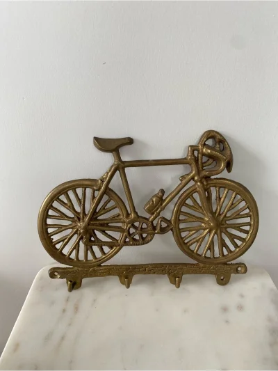 Decorative Brass Bicycle Wall Hook