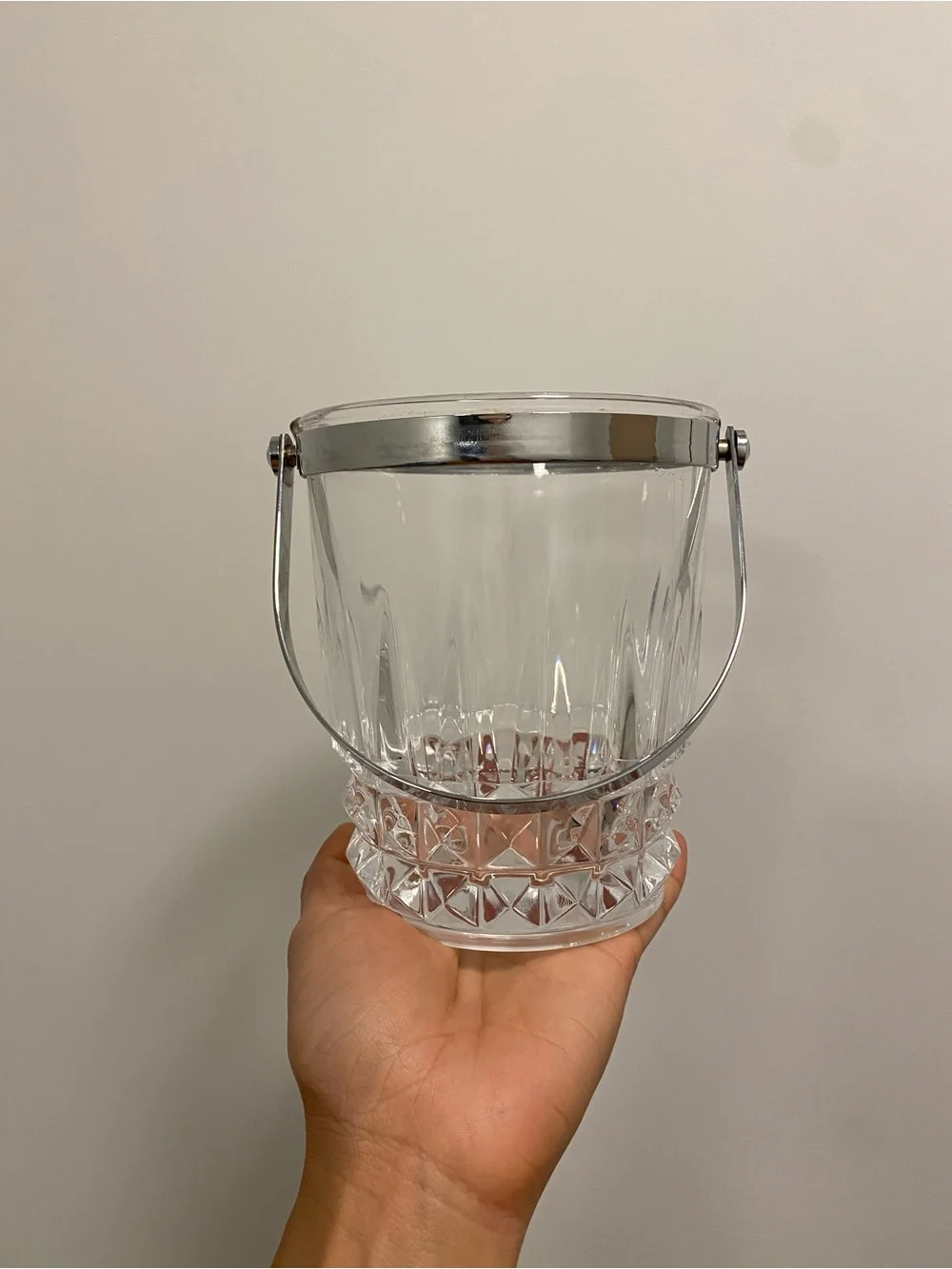 Cristal D'Arques Durand Tuilleries Villandry Crystal Ice Bucket W Tong