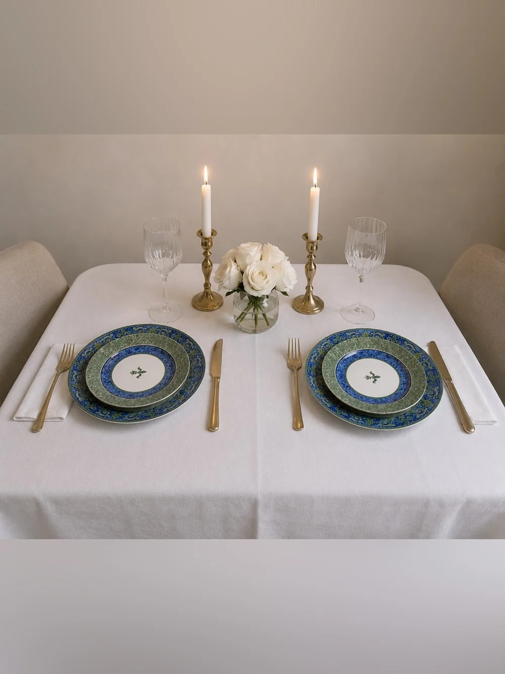 Rare And Stunning - Villa Regia By Spal Porcelanas Plates - Set Of 4