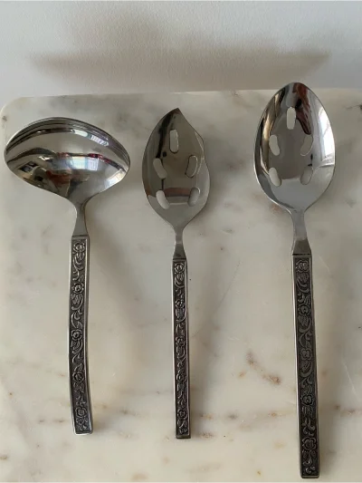 Nasco Cotillion – Korea – Floral Pattern – 3 Piece Serving Set