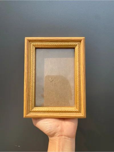 Small Wooden Picture Frame With Gol Detail