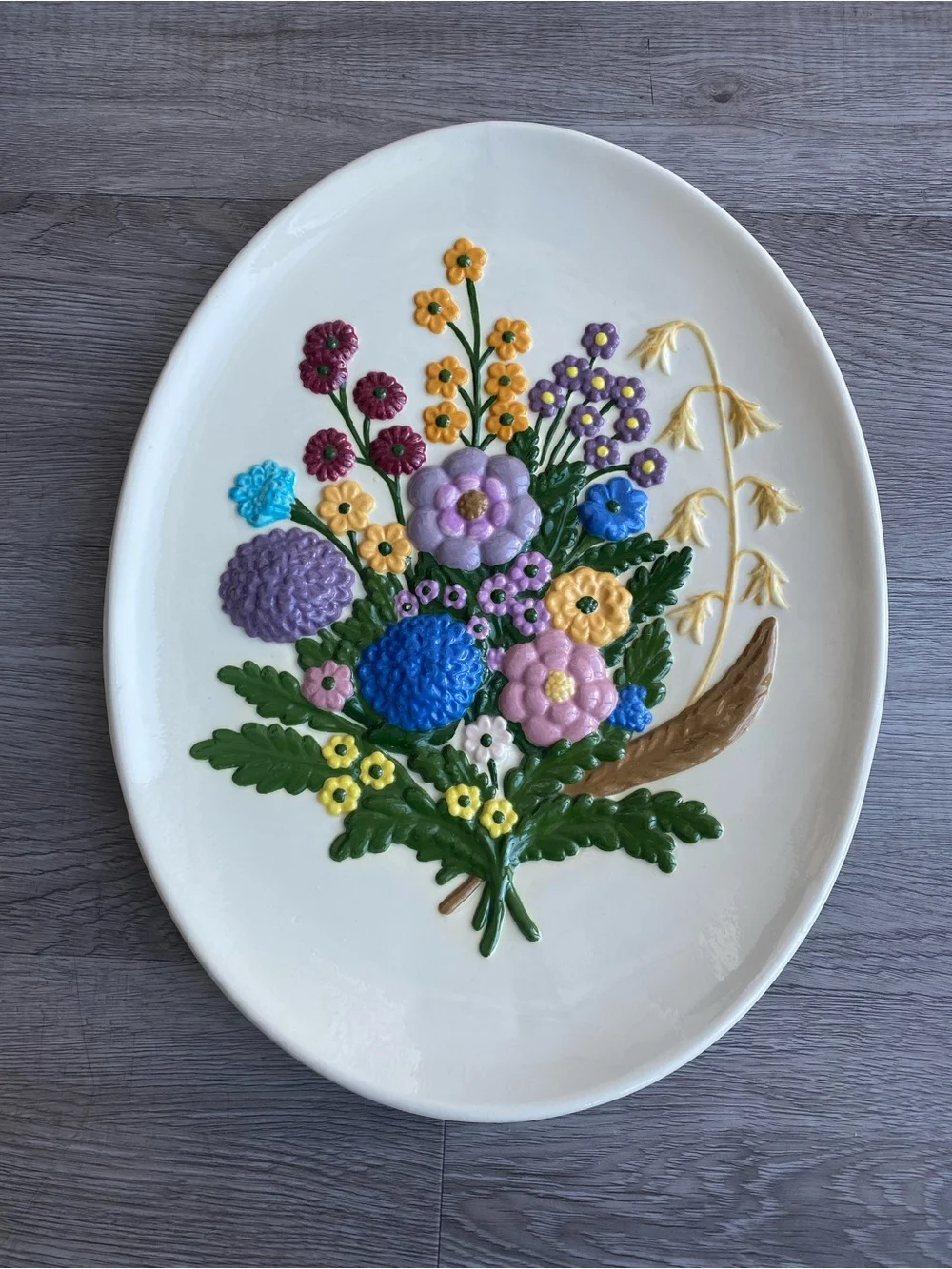 Cottagecore Floral Wall Plaque