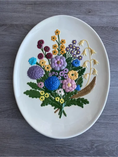 Cottagecore Floral Wall Plaque