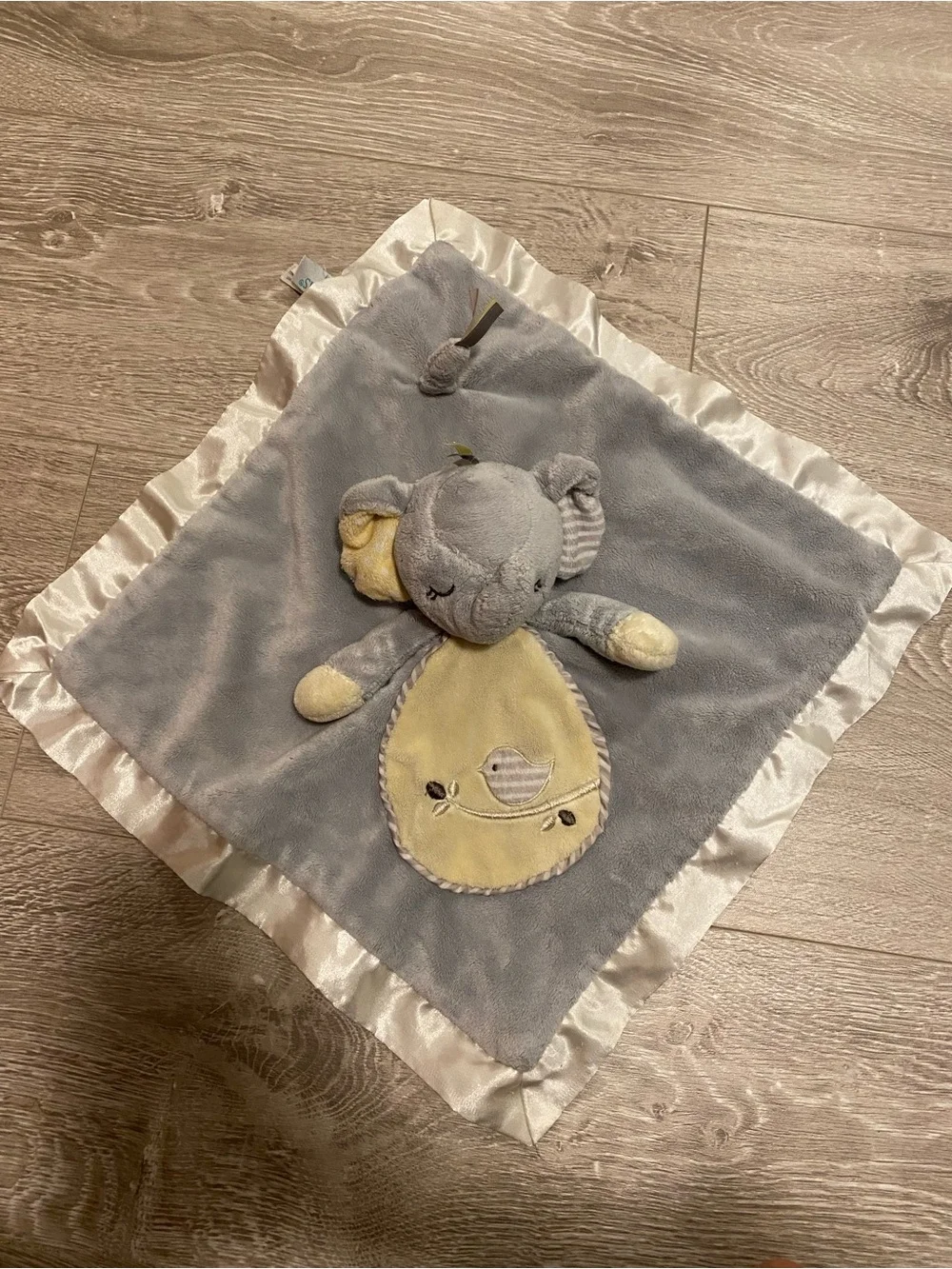 Douglas Gray And Yellow Elephant Lovey Blanket
