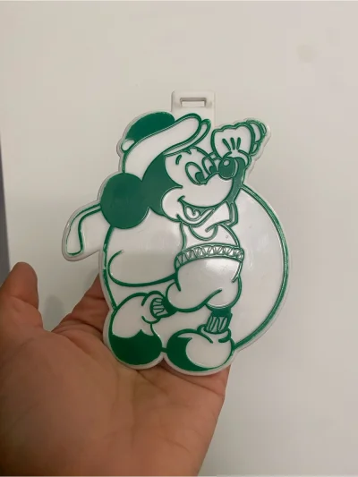 Walt Disney World Golf Bag Mickey Mouse Luggage Tag