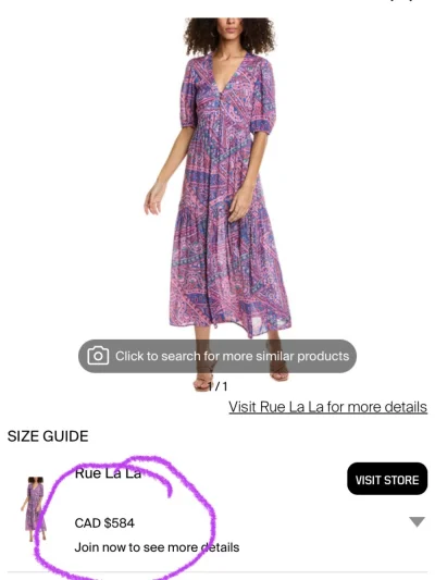 Purple Paisley V-Neck Maxi Dress