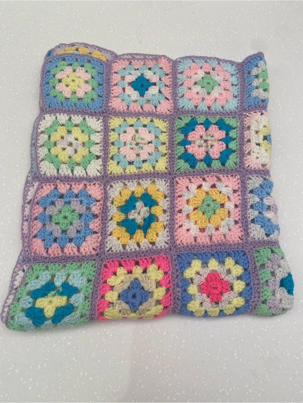 🌸 Handmade Granny Crochet Blanket 37 Inches - 42 Inches🌸