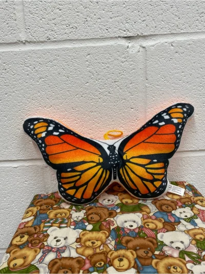Small Orange Monarch Butterfly Plush Toy