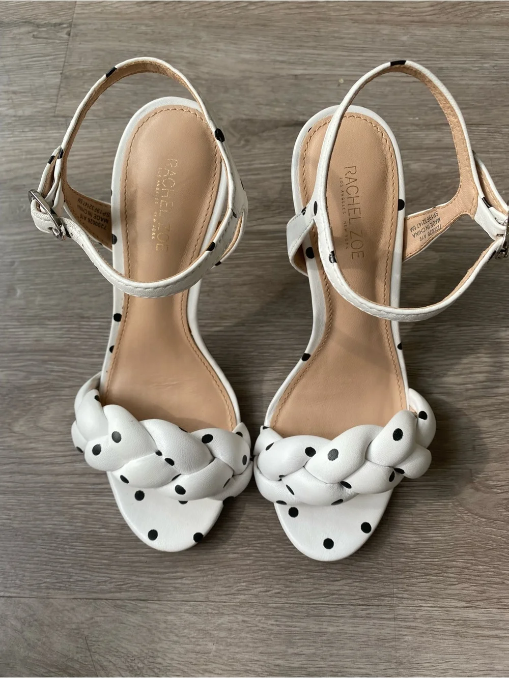 Rachel Zoe Polka Dot Sandal Size 5