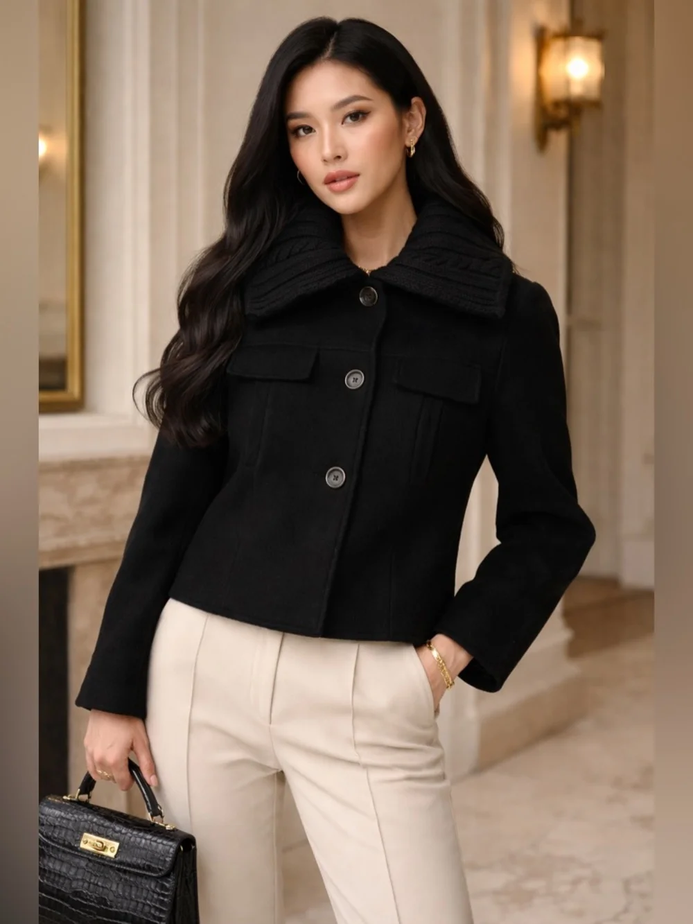 Brand New Luxurious Anne Klein Wool Jacket