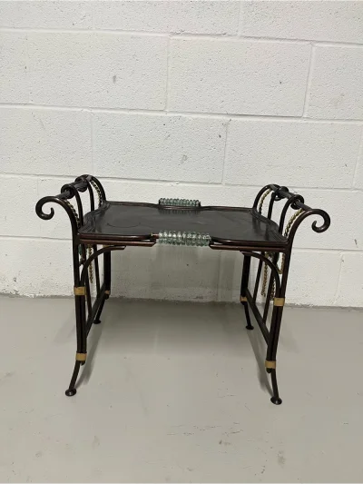 ✨ Rare Ornate Serving / Accent Table —Sculptural Hollywood Regency Style