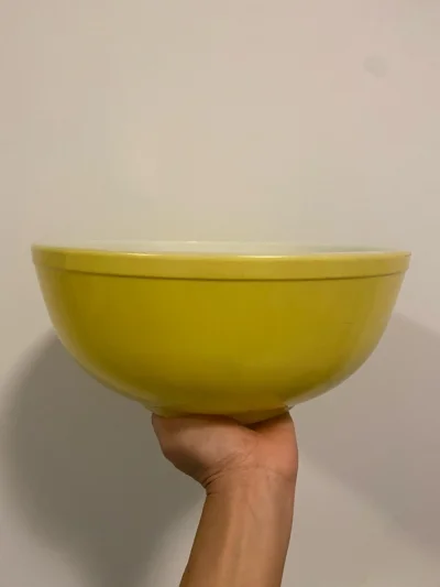 $50 For 3 - Pyrex Yellow Big Mixing Bowl