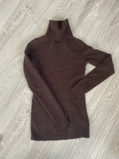 Theory Wool Classic Turtleneck Sweater In Dark Brown