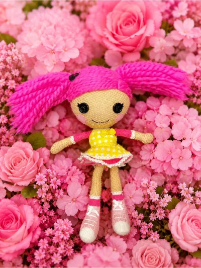 Lalaloopsy Crumbs Sugar Cookie Super Silly Party Crochet Doll - 12 Inches