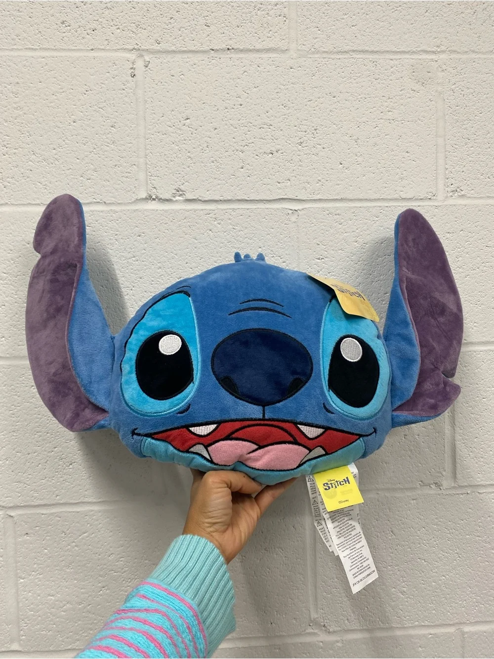 New Disney Lilo & Stitch Alien Dog Plush Face Cushion Pillow Gift 19"