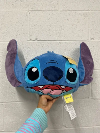 New Disney Lilo & Stitch Alien Dog Plush Face Cushion Pillow Gift 19"