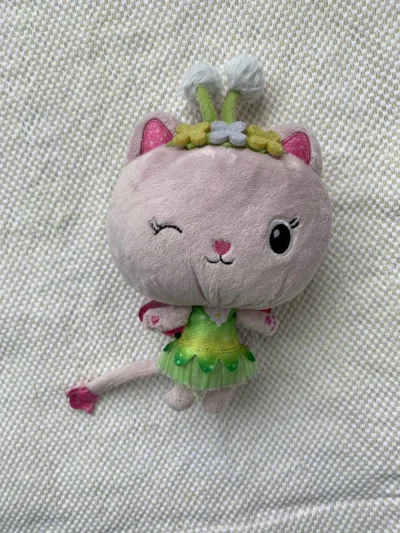 $18 For 3 - Nickelodeon Pink Winking Plush Cat With Green Tutu