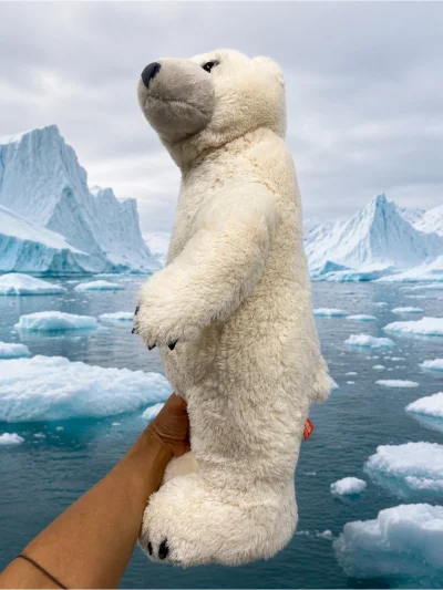 Big 20 Inch Polar Bear - Wild Republic - Like New