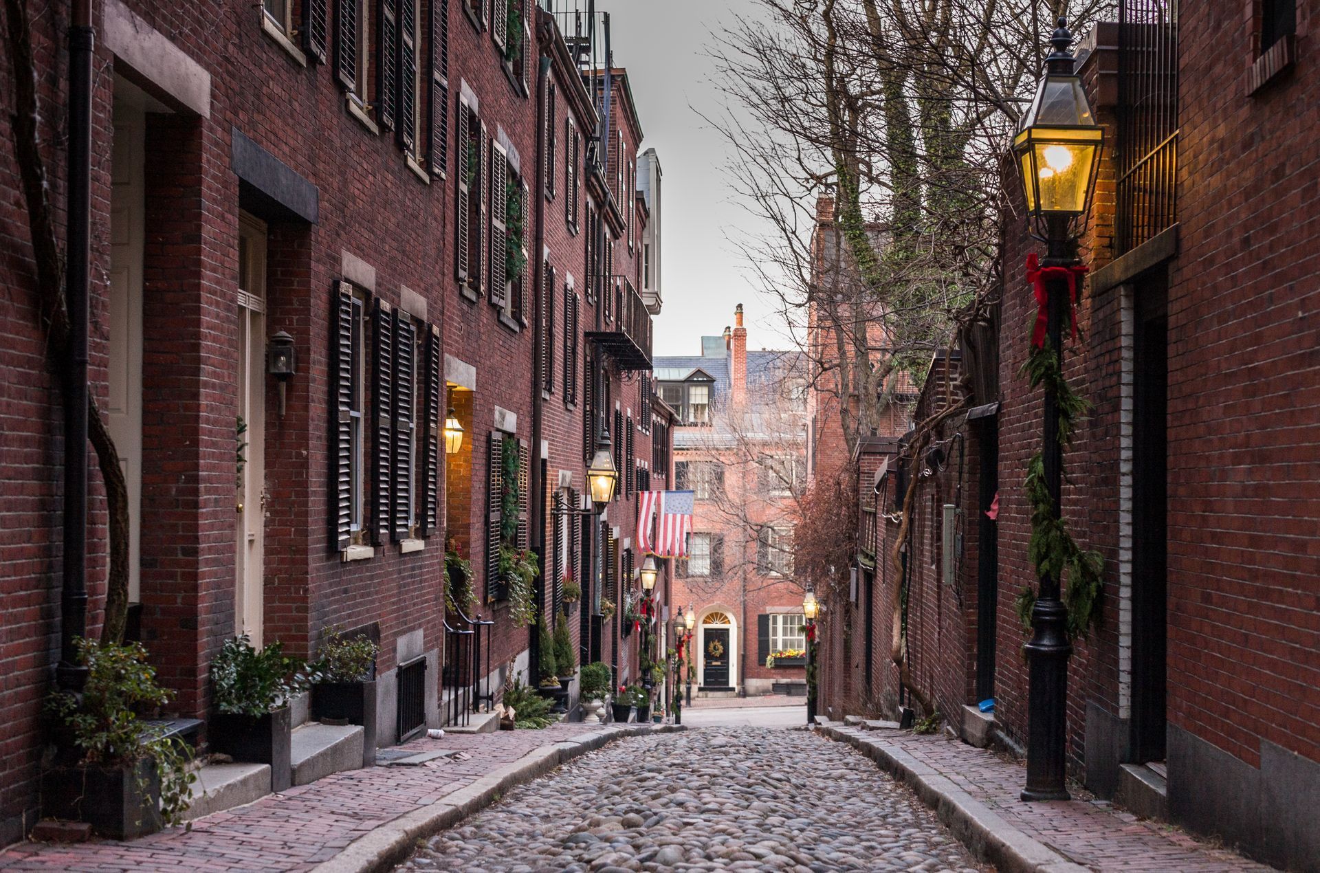 Acorn Street, Beacon Hill, Boston