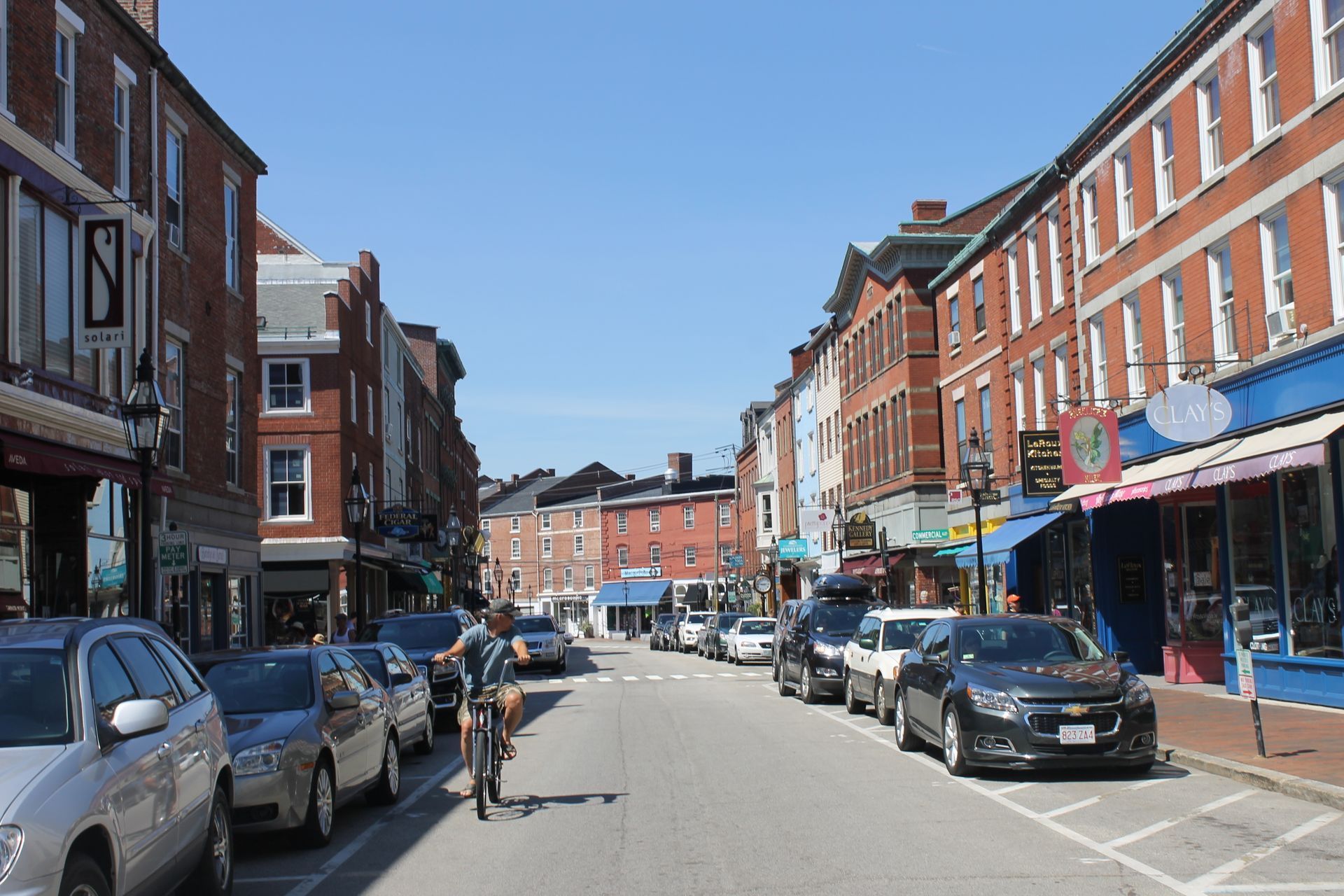 Market Street, downtown Portsmouth, New Hampshire.