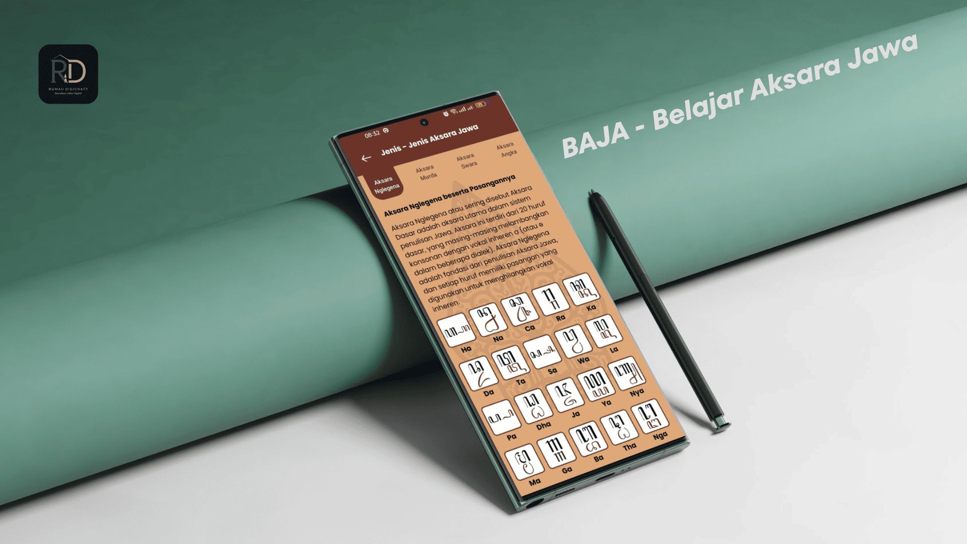 Aplikasi BAJA - Belajar Aksara Jawa