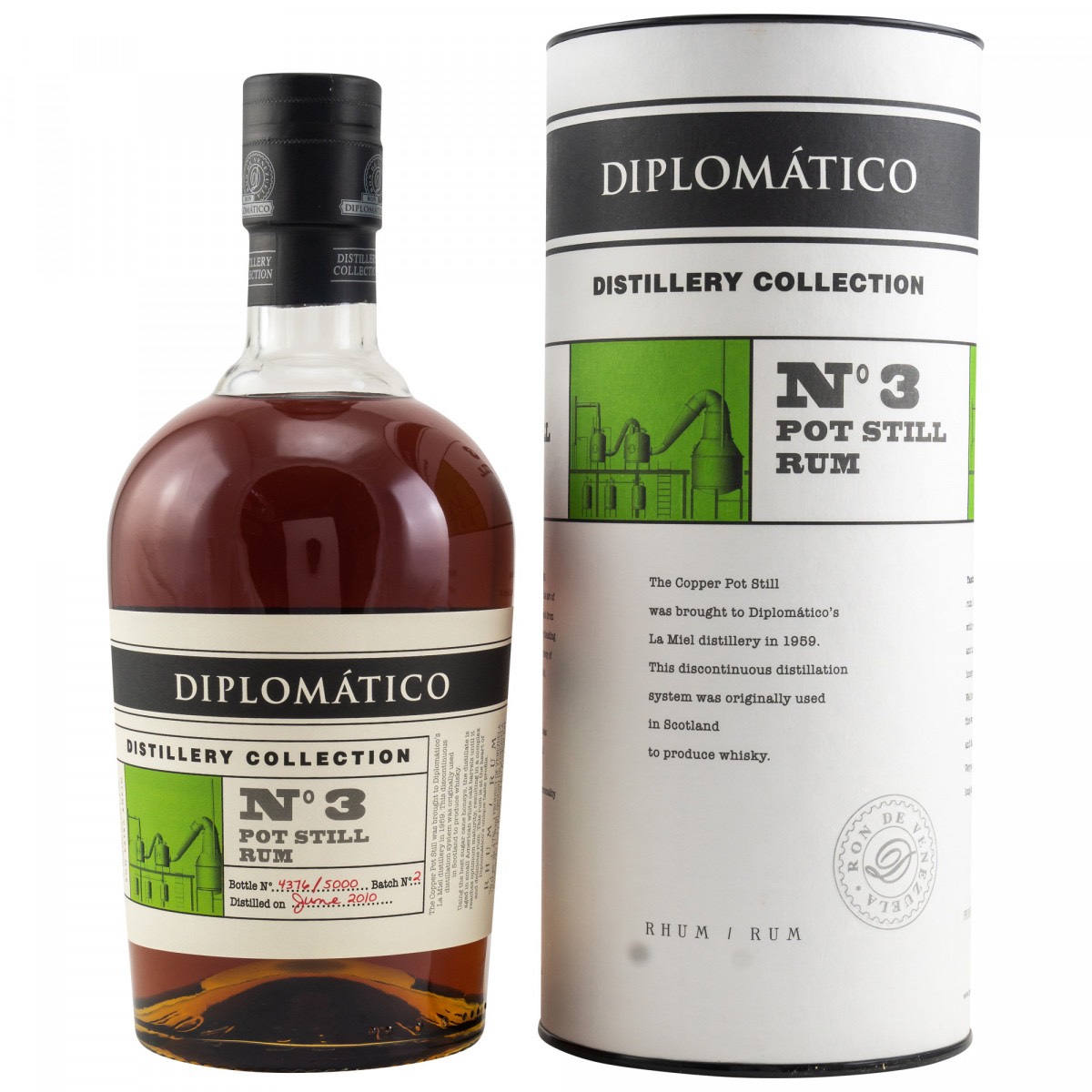 Bottle image of Diplomático / Botucal No. 3 Pot Still Rum