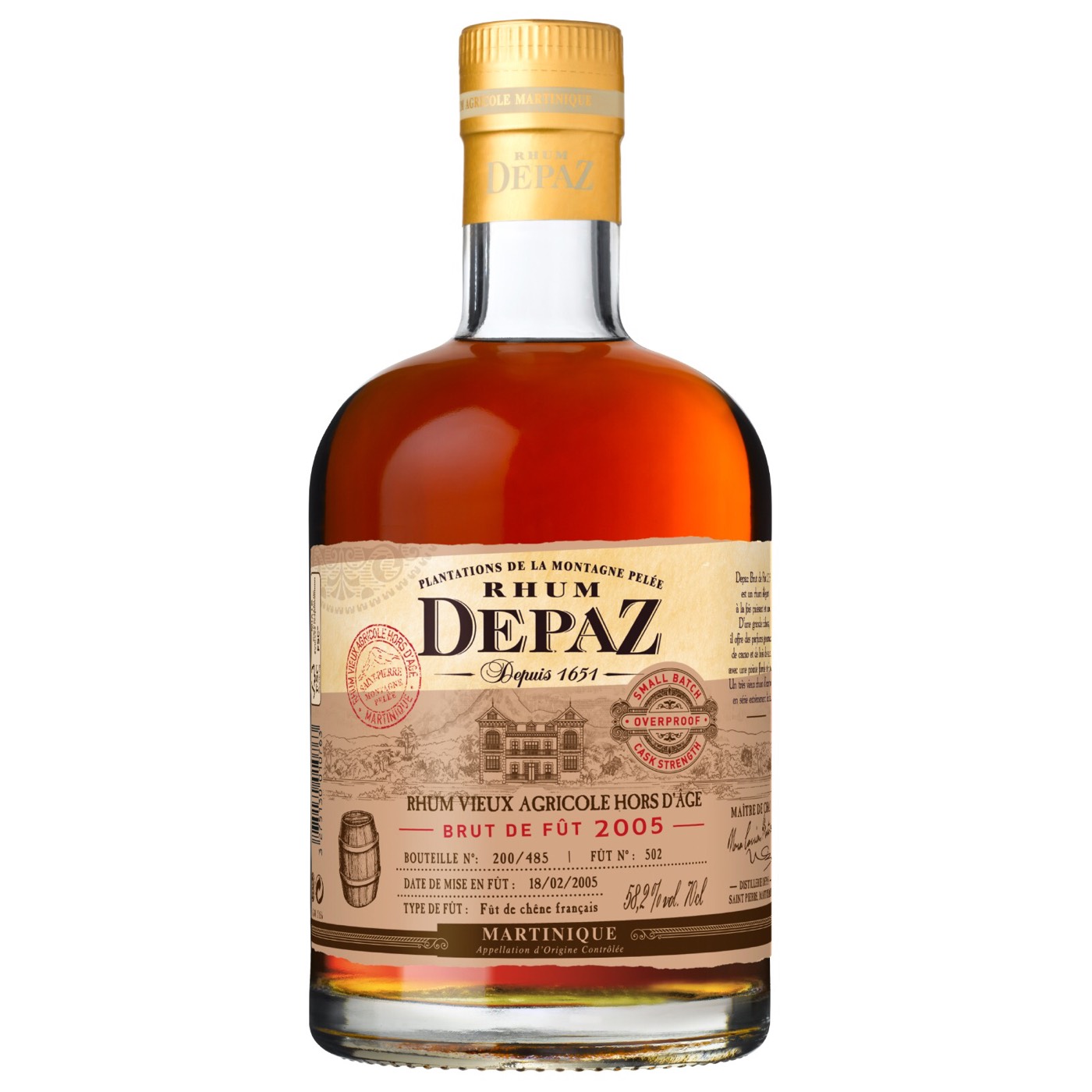 High resolution image of the bottle