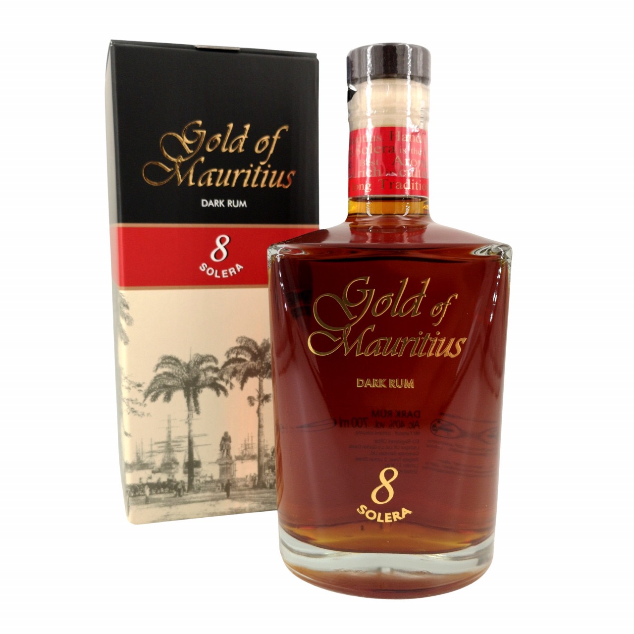 Bottle image of Gold of Mauritius Dark Rum 8 Solera