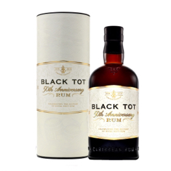 Image of the front of the bottle of the rum Black Tot Rum 50th Anniversary 2020