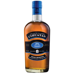 Image of the front of the bottle of the rum 8 Years
